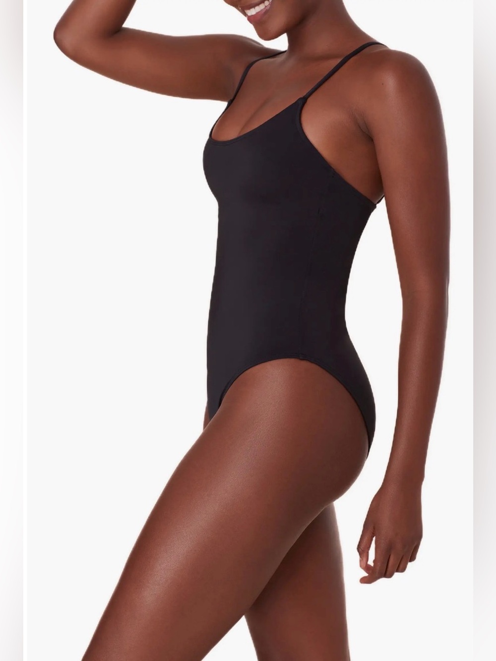 Andie Swim Amalfi One Piece Swimsuit Black Size Small Sustainable Fabrics New WT - Picture 6 of 10